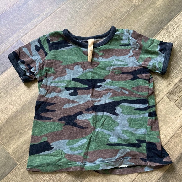 Childhoods Classic Camo Ringer Tee 4T - Picture 1 of 1